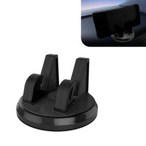 lot 6039 image: Car Phone Holder, Car Center Console Dashboard Mobile Phone Holder, for Various Dashboards, Slip Free Desk Phone Stand, 360 Degree Rotation Portable Holder, Universal for iPhone & Android (Black)