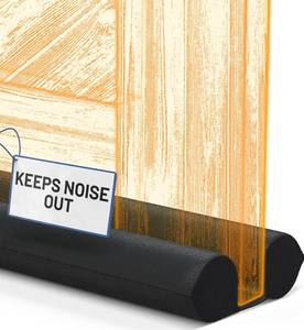lot 6044 image: Everlasting Comfort 2 Sided Under Door Draft Stopper for Bottom of Doors - Quick Install, Keeps Heat In & Cold Air Out - Sound Proofing Foam Strip Gap Filler, Noise Blocker for Interior -Fits 30-36W