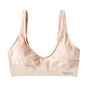 lot 6071 image: Boody Womens Shaper Bra - Crop Bralettes for Women, Pullover Womens Bras, Seamless Bras for Women - Wireless & No Padding for Light Support, Bamboo Viscose for All-Day Comfort - Nude, Small