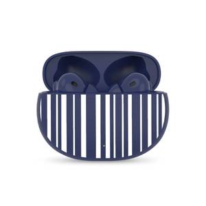 lot 6085 image: Packed Party True Wireless Earbuds Bluetooth V5.3 Headphones with Charging Case, IPX5 Waterproof, Up to 20 Hours of Battery Life (Navy Baby) used needs cleaning