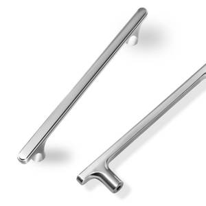 lot 6108 image: COTYKILEY 10 Pack 5 Inch(128mm) Brushed Satin Nickel Cabinet Handles Kitchen Cabinet Pulls Kitchen Cabinet Hardware