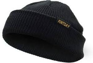 lot 2480 image: Knitday brand black stocking cap
