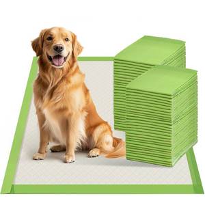 lot 1486 image: Gardner Pet Dog Pee Pads Extra Large 28x34, XL Thicker ECO Green Disposable XLarge Puppy Training Pads Super Absorbent Full Edge-Wrapping Pad for Dogs, Puppies, Doggie, Cats, Rabbits-(30 Count)