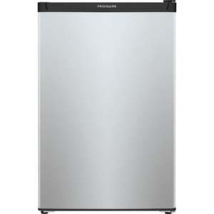 lot 1502 image: Frigidaire - 4.5 Cu. Ft. Mini Fridge with Top Freezer - Silver