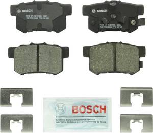 lot 2131 image: BOSCH BC1086 QuietCast Premium Ceramic Disc Brake Pad Set - Compatible with Select Acura RDX Honda Accord Crosstour, Crosstour, CR-V REAR