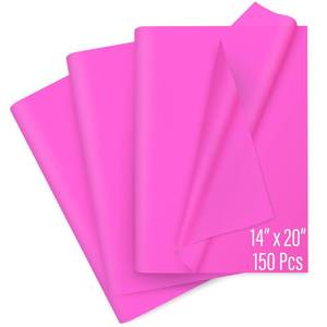 lot 2174 image: SANZIX 150 Sheets Pink Tissue Paper for Gift Bags Bulk 14x20- Hot Pink Tissue Paper Bulk for Gift Wrap, Christmas Gifts, Birthdays, Valentine��s Day, Bridal & Baby Shower, Holiday & Xmas Decorations