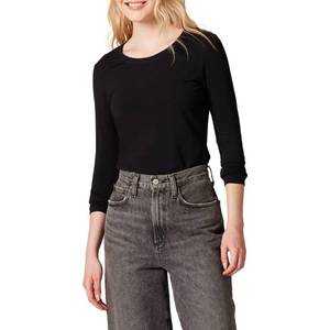 lot 2194 image: Amazon Essentials Womens Regular-Fit Long-Sleeve Crewneck T-Shirt (Available in Plus Size), Black, Medium