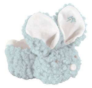 lot 2273 image: Stephan Baby Shaggy Plush Boo-Bunnie Comfort Toy and Boo Cube, Blue