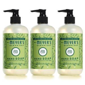 lot 5268 image: MRS. MEYERS CLEAN DAY Hand Soap, Made with Essential Oils, Limited Edition Iowa Pine, 12.5 Fl. Oz - Pack of 3