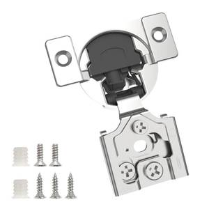 lot 6211 image: Chibery 10 Pack 58 Overlay 3D Soft Close Concealed Hinge for Face Frame Door, Smooth Slow Self Closing Hinges, Satin Nickel, Hidden 105° Open Angle Stainless Steel Hinge for Kitchen Cabinet Door