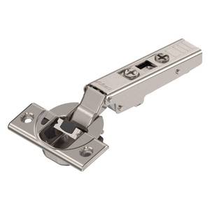 lot 6265 image: Blum Clip top BLUMOTION Hinge Kit (1 Pack), Full Overlay, 110° Opening Angle, Steel, Soft Close Euro-Style Hinges with Clip Mounting Plate for Frameless Cabinets