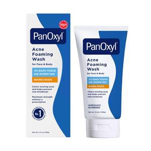 lot 6295 image: PanOxyl Acne Foaming Wash Benzoyl Peroxide 10% Maximum Strength Antimicrobial, 5.5 Ounce (Pack of 1) used