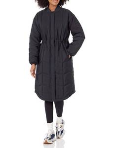 lot 7589 image: Amazon Essentials Womens Oversized Quilted Coat (Available in Plus Size), Black, Small