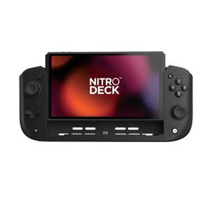 lot 7596 image: CRKD Nitro Deck - Professional Handheld Deck with Zero Stick Drift for Nintendo Switch and Switch OLED (Black) (Broken)