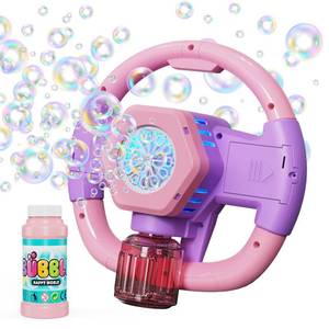 lot 8315 image: Panamalar Bubble Machine for Kids, Automatic Bubble Blower 10000 Bubbles Per Minute, 10 Holes Outdoor Bubble Machine Toys with Lights110ml Solution for Garden