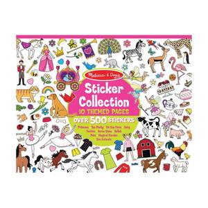 lot 8347 image: Melissa & Doug Sticker Collection Book Princesses, Tea Party, Animals, and More - 500 Stickers - FSC Certified