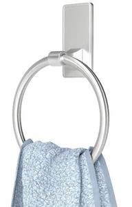 lot 8348 image: Towel Ring, SUS304 Hand Towel Holder for Bathroom��Adhesive Towel Holder Bathroom Towel Hanger for Bathroom, Kitchen, Brushed Nickel