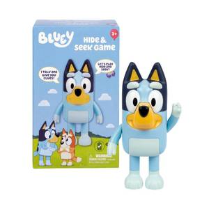 lot 8384 image: Bluey Game Hide and Seek Electronic Figure, Articulated, Musical Kids Figurines with Dance Mode, Interactive Play Toddler Figurine Toys for Ages 3