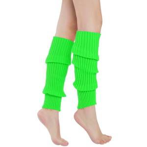 lot 8414 image: Sarfel Leg Warmers for Women 80s Ribbed Knit Leg Warmer Custume Womens Leg Warmers Sports Party Accessories Green