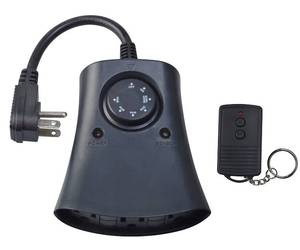 lot 8420 image: Woods 59746WD 24-Hour Automatic Photocell Remote Control Timer with 3 Grounded Outlets Ideal for Automating Holiday Decorations Christmas Outdoor Lighting Weatherproof Adjustable up to 80 ft. away 125-volt 60-hertz