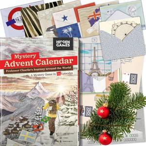 lot 9446 image: Hidden Games - Professor Charlies World Tour - Advent Calendar 2025 - a Puzzle Game in 24 Episodes (English Edition)