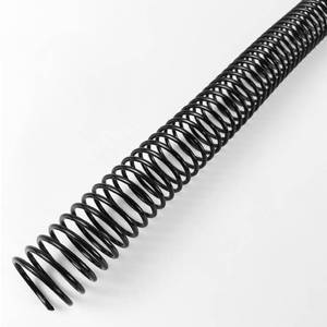 lot 9454 image: Binditek 50 Pack Plastic Spiral Binding Coils, 28mm (1-18), 240 Sheet Capacity, 41 Pitch, Black, 48 Loops, for Letter Size, for Students and Coworkers