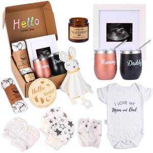 lot 11611 image: Gender Reveal Gifts, New Mom Gifts for Women, 12pcs 1st Trimester Pregnancy Gift for Expecting Mom, Baby Shower Gifts for Mom to Be, Baby Essentials for Expecting Parents to Be