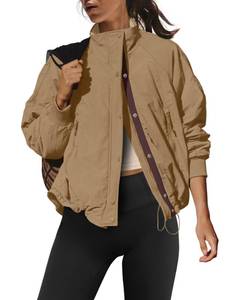 lot 11612 image: LAMISSCHE Oversized Fleece Lined Jacket Women Zip up Windbreaker Jacket Long Sleeve Winter Coats with Pcokets