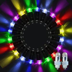 lot 14023 image: Magnoloran Led Balloon Lights, 20 Pack Multicolor LED Mini Submersible Waterproof Blinking Party Lights for Paper Lantern Balloon Wedding Halloween Christmas Party Indoor Outdoor Decoration