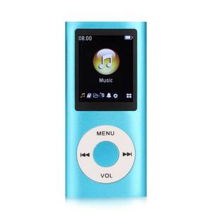 lot 14436 image: MP3 Player, Portable Lossless Sound Slim MP3 Music Player with Earphone, 1.8 Inch LCD Screen Digital Music Player, Support Up to 64GB (Blue)