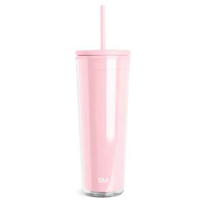 lot 14448 image: Simple Modern Plastic Tumbler with Lid and Straw  Reusable BPA Free Iced Coffee Cups Double Wall Smoothie Cup  Gifts for Women Men Him Her  Classic Collection  24oz  Blush