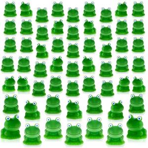 lot 14456 image: FairySandy 200 PCS Mini Frog Figurines Resin Mini Frogs Green Frog Miniature Figurines Garden Miniature Moss Landscape DIY Terrarium Crafts Ornament Accessories for Home Decor