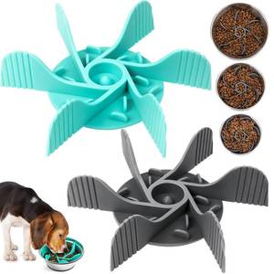 lot 14481 image: 2 Pcs Dog Bowl Slow Feeder Insert, Cuttable Slow Feeder Dog Bowl Insert with Strong Suction Cups, Cat Dog Feeding Supplies, Slow Feeder for Most Dogs Bowl or Dogs Dish