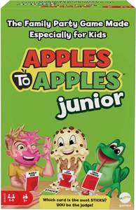 lot 14484 image: Mattel Games Apples to Apples Junior, The Game of Crazy Comparisons, Board Game with 504 Cards, Family Party Game Especially for Kids, Gift for Kid, Teen & Family Game Night Ages 9 Years & Older