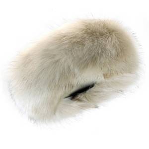 lot 14498 image: RANOME Faux Fur Headband for Women Elastic Fuzzy Thick Earmuffs Winter Headwrap Ear Muffs Furry Ear Warmers Cold Weather (Apricot)