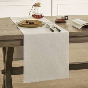 lot 18002 image: ZeeMart Basic Linen Style Table Runner, 14 x 90 Inch Raw Linen, Rustic Farmhouse Light Beige Table Runners 90 Inches Long, Everyday Polyester Table Runner - Machine Washable & Easy Care