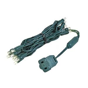 lot 18004 image: Novelty Lights 7 Feet 20 LED String Light, Warm White on Green Wire, 4 Spacing Short Fairy Lights, Connectable End-to-End, UL Listed for IndoorOutdoor