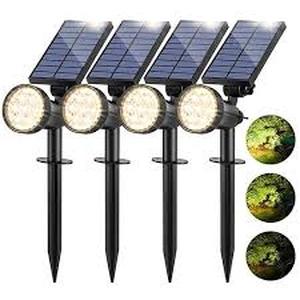 lot 8295 image: Solar Panel Driveway Lights 6Pk