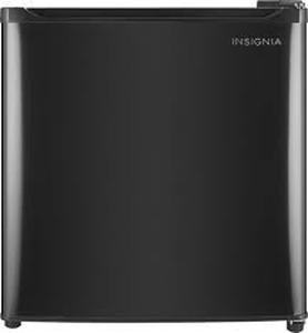 lot 9448 image: Insignia 1.7 Cubic Ft Compact Refrigerator, Black, Open Box Like New
