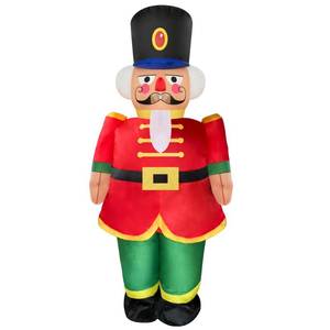 lot 1504 image: Mevintop Chrismas Inflatable Costume Adult Christmas Blow-up Costume for Christmas PartyHalloween Costume (Red Nutcracker Soldier Costume)