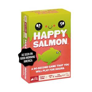 lot 2305 image: Exploding Kittens Happy Salmon 3-8 Players - Ages 6 - 90 Second Rounds - Easy to Learn Quick Matching Card Game - Party Game, Family Game Night, Kid and Adult Card Game