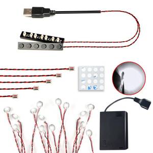 lot 2313 image: TEDDOO 14 LED Compatible with Lego Building Block Lighting Kits, Night Light Building Block Lights, Model Lighting, Decorative Lighting (White)