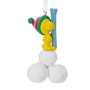 lot 2317 image: Hallmark Peanuts Woodstock with Snowballs Christmas Ornament