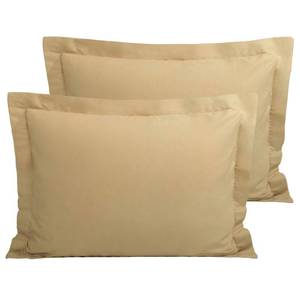 lot 2323 image: FLXXIE Microfiber Standard Pillow Shams Set of 2, Fade, Wrinkle and Shrinkage Resistant Soft Pillow Covers with Envelope Closure Euro Sham Covers (Light Taupe, 20x26 Inches)