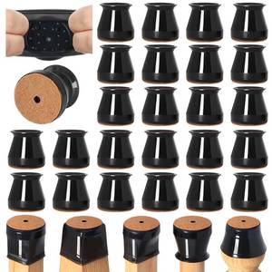 lot 2325 image: 24 Pcs Chair Leg Floor Protectors for Hardwood Floors Silicone Covers to Protect Wood Tile Floors Felt Bottom Furniture Leg Caps Anti-Scratch Reduce Noise (Fit0.9-1.29)