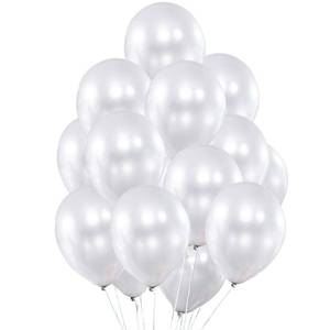 lot 16489 image: Fayoo White Balloons, 12 Inch White Metallic Balloon Party Decoration for Baby Shower, Christmas Decorations, Birthdays, Bridal Shower, Valentine��s Day, Graduation 100 Pcs 3.2g