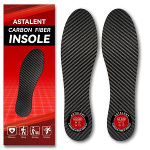 lot 2348 image: Carbon Fiber Insole 1 Pair, Rigid Thin Foot Plate Shoe Insert for Men Women, Support Turf Toe, Foot Fractures, Mortons Toe, Morton Extension, Hallux Rigidus and Limitus - Alternative to Post Op Shoe