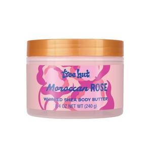 lot 2397 image: Tree Hut Moroccan Rose Whipped Shea Body Butter, 8.4oz, Lightweight, Long-lasting, Hydrating Moisturizer with Natural Shea Butter for Nourishing Essential Body Care