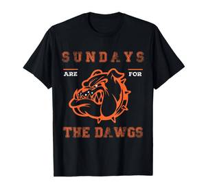 lot 2419 image: Sundays are for The Dawgs Cleveland Ohio Present Dawg T-Shirt size L brown not black