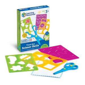 lot 2425 image: Learning Resources Trace Ace Scissor Skills Set - Develop Scissor Skills, Toddler Scissors, Preschool Learning Activities for Boys and Girls Ages 3